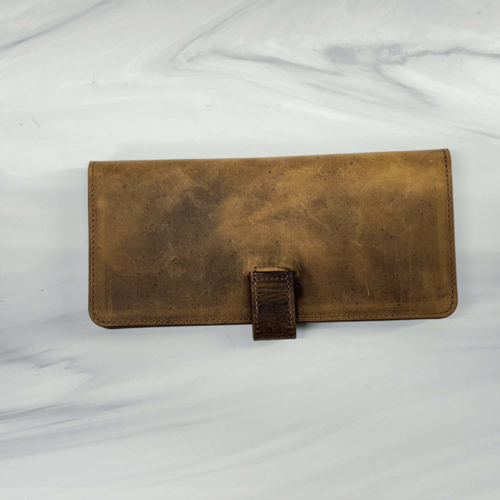 Leather checkbook cover — original product photo